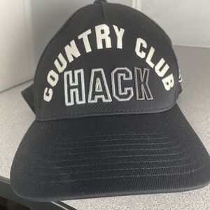 G/FORE Hat Cap Snap Back Black Country Club Hack Stretch Twill Hat Golf